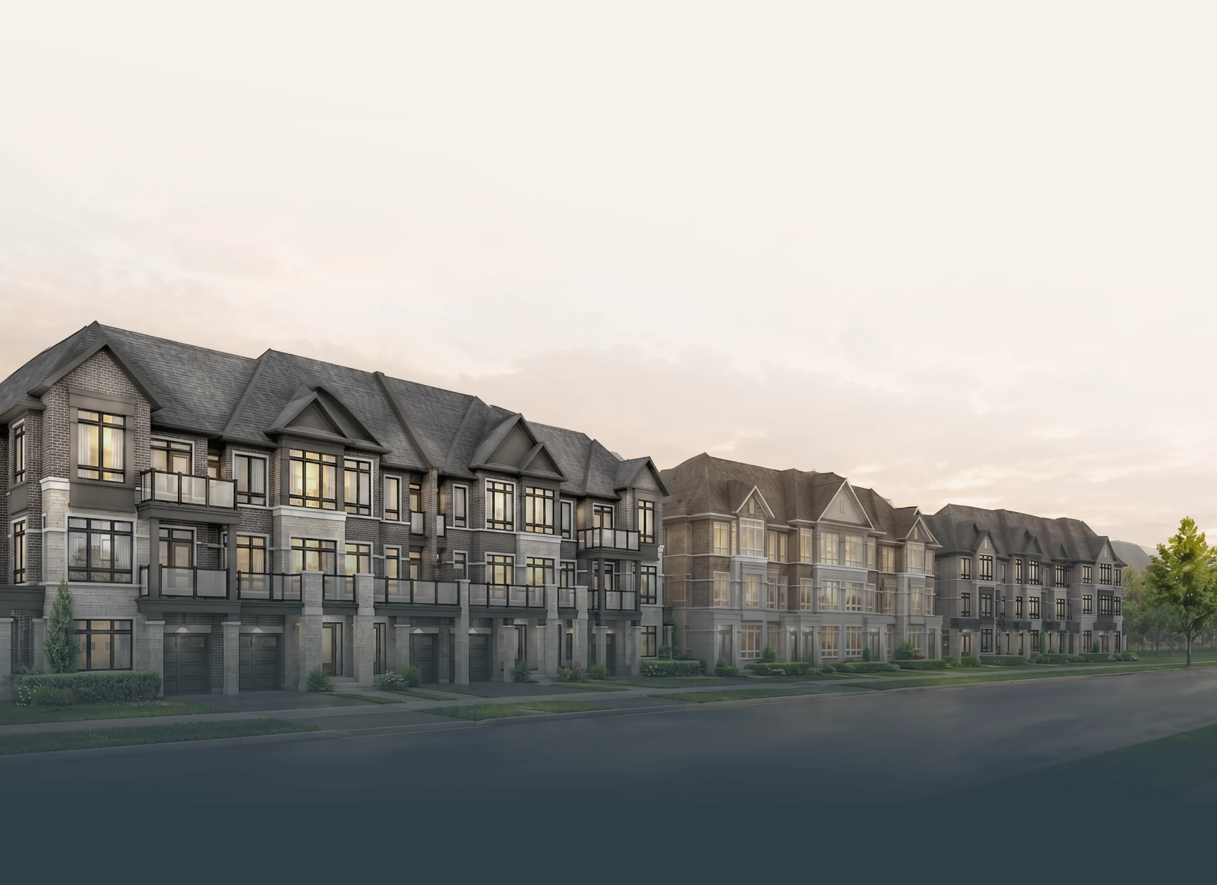 Elegant townhomes at New Kleinburg Square