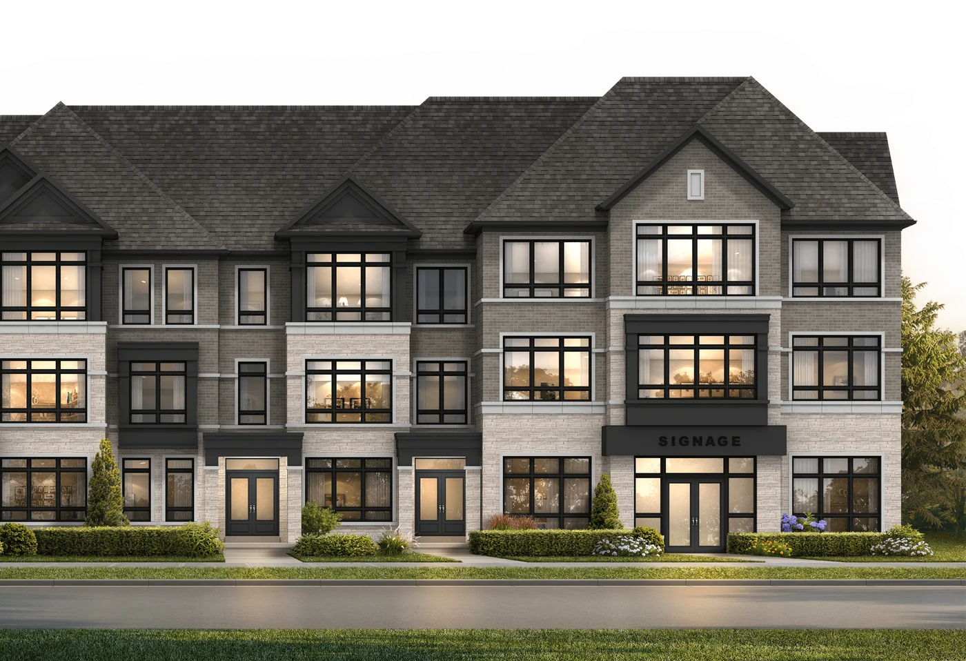 Artist’s rendering of New Kleinburg Square live/work townhomes
